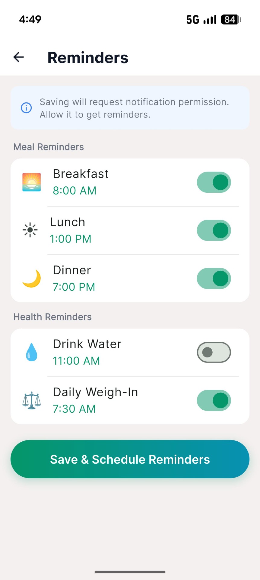 Smart reminders